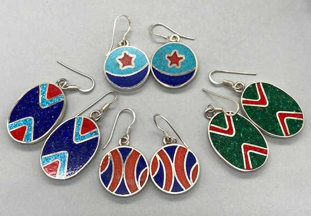 (image for) Inlay various earrings